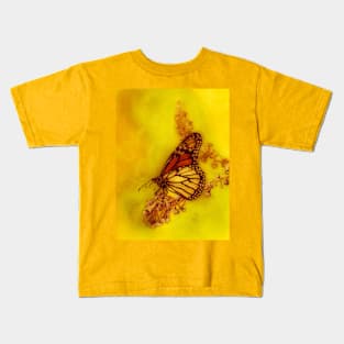 Butterfly Orange Kids T-Shirt